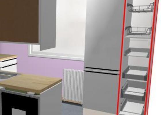 Truhlář pro úpravu spížní skříně Ikea