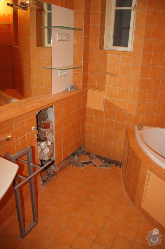 Obkladačské, zednické a instalatérské práce v koupelně: IMG_6606
