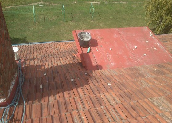 Vyčištění střechy, žlabů a svodů 