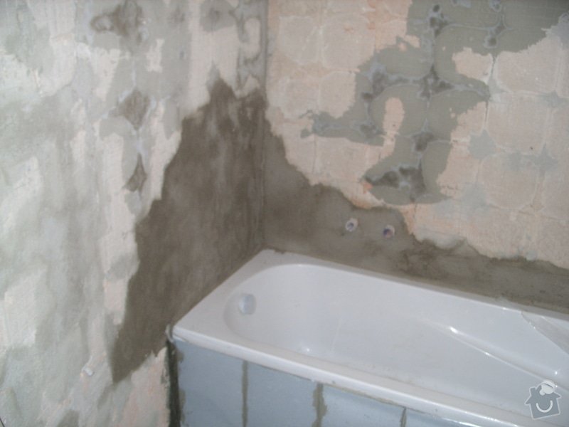 Srovnání podkladu zdí, obložení koupelny, štukové omítky: SS856874