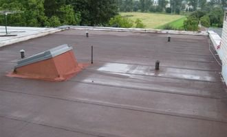 Zateplení ploché střechy - stav před realizací