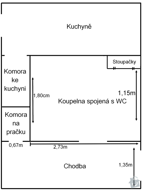 Rekonstrukce bytového jádra: planek_2_PO