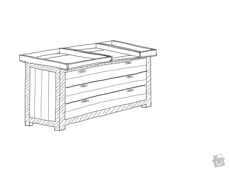 Výroba dřevené přebalovací komody: nakres_1