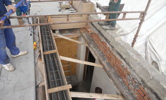 Opravu ploché střechy - stav před realizací
