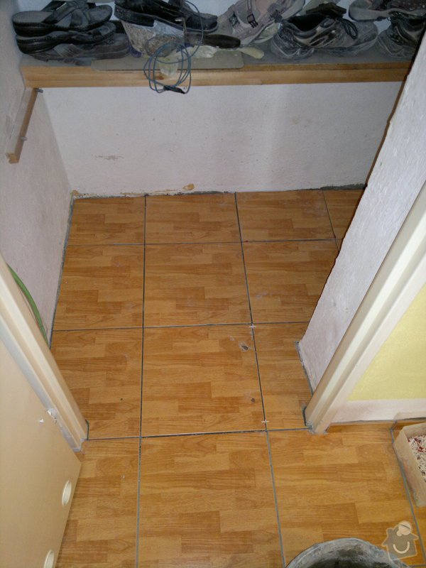 Rekonstrukce koupelny, wc, šatny,pokládka podlahy,malba: 23