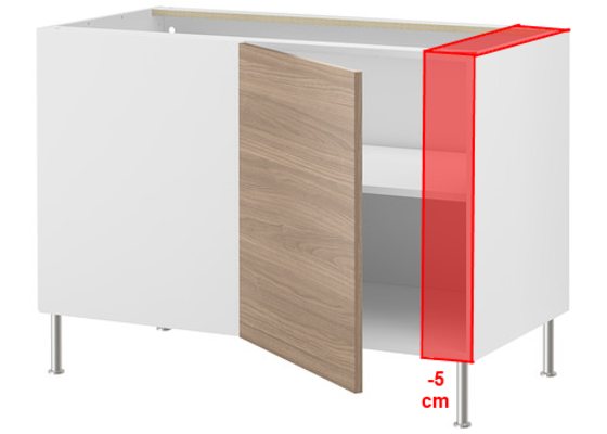 Frézovaný spoj + kolíkový spoj kuch. deska + úprava skříněk IKEA - stav před realizací