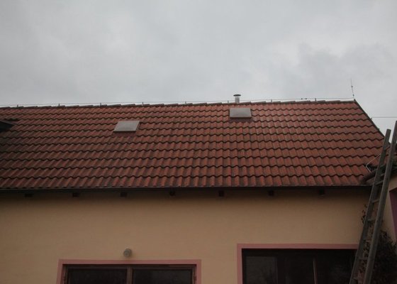 Montáž oken Velux 2x - stav před realizací