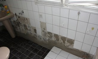 Obložení koupelny - stav před realizací