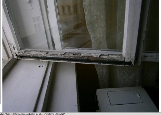 Oprava drevenych  oken truhlářské práce - stav před realizací