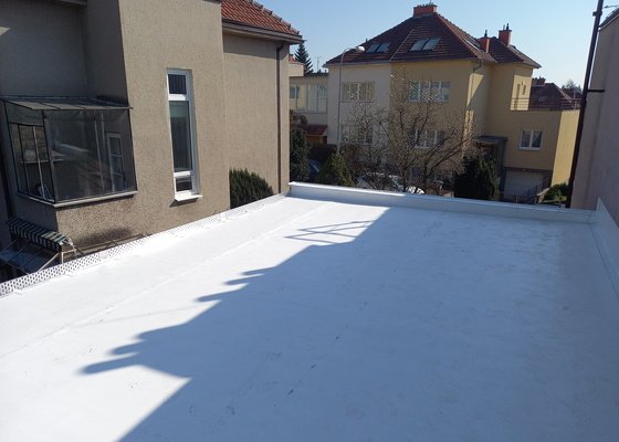 Izolace stávající asfaltové ploché střechy