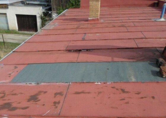 Oprava plechové střechy