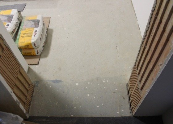 Vylití epoxidové podlahy v garáži - stav před realizací