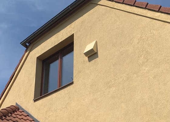 Instalace potrubí a krytu ventilátoru