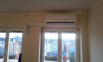 Instalaci klimatizace v bytě 3+1 s balkonem