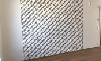 Designové stěrky - imitace betonu za televizní stěnu - stav před realizací