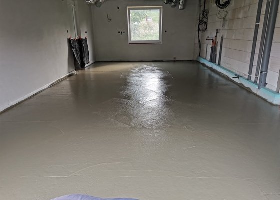 Betonová podlaha do garáže