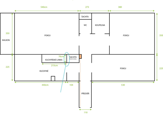 Výměna podlahy. Byt 3+1 cca 70m2