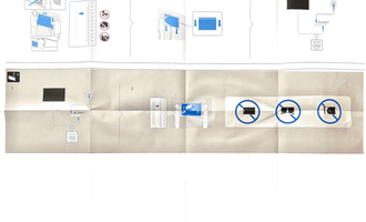 Slozeni a navrtani IKEA Besta skrinek 3m + privrtani televize Samsung Frame - stav před realizací