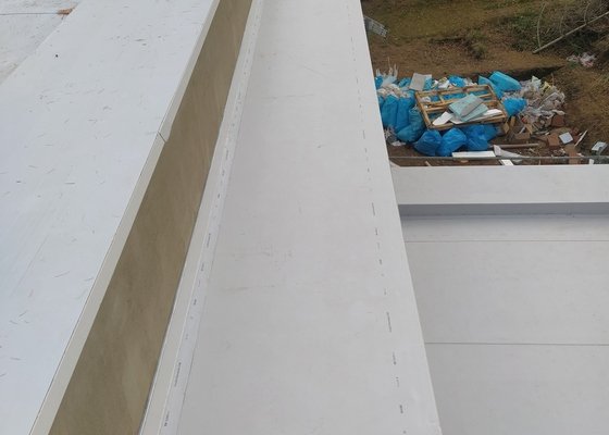 Hydroizolace plochých střech novostavby rodinného domu