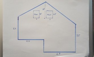 Zateplení fasády domu- cenová kalkulace - stav před realizací