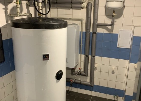 Instalace 300l bojleru Dražice a elektrokotle Protherm