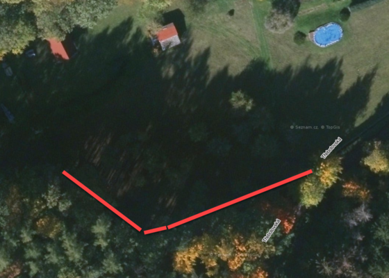 Příjezdová cesta 300 m2