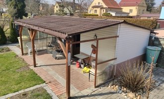 Střechu zahradního domku - stav před realizací