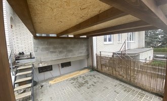 Pergola se zastřešením - stav před realizací