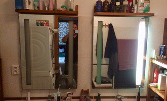 Zrcadlo do koupelny - stav před realizací