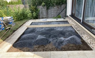 Položení venkovní betonové dlažby