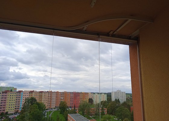 Zasklení balkónu - stav před realizací