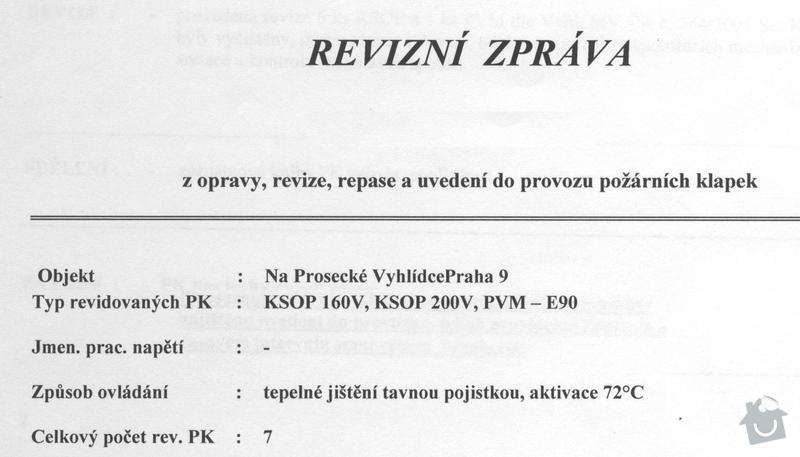 Revize protipožárního odvětrání a klapek: otk_007