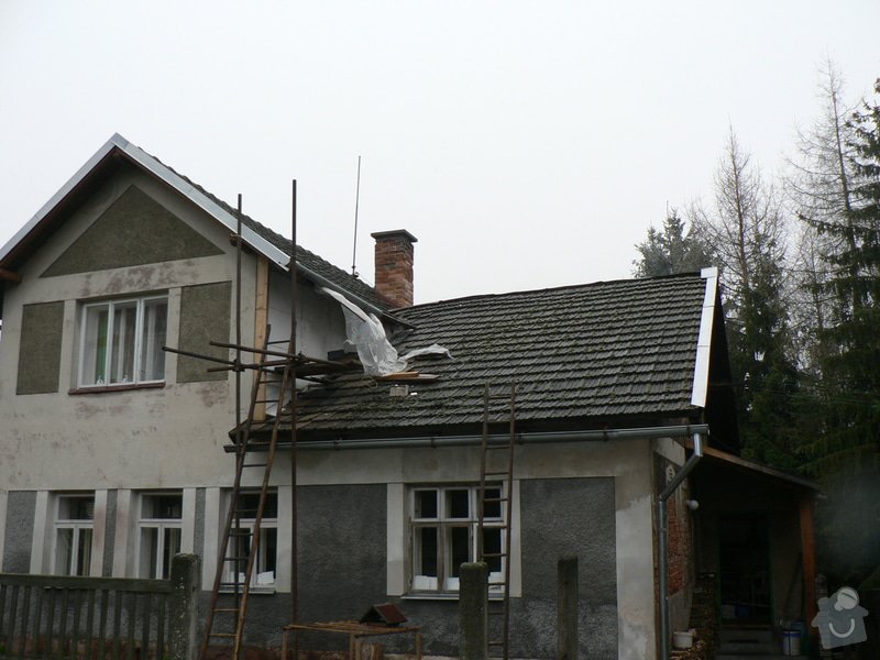 Rekontrukce střechy,podřezání zdí,stavební práce: P1150393