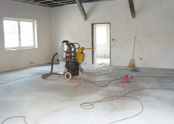 Zhotovení finální podlahy cementovým potěrem