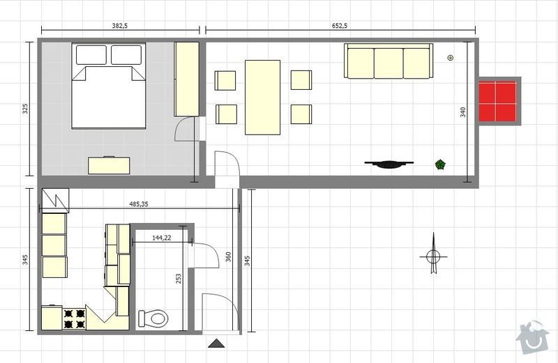 Rekonstrukce koupelny: Rabasova_layout