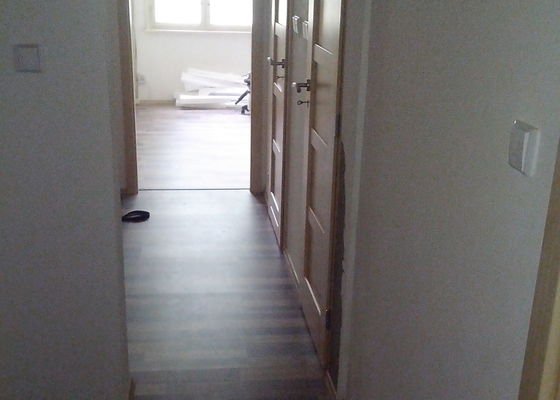 Pokládka laminátové podlahy + Montáž obložek a dveří