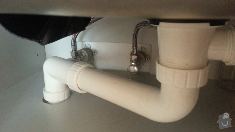 Vodoinstalace - přívod a odvod vody pro myčku: 20140617_184814