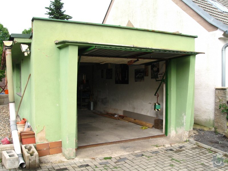 Vybourání starých garážových vrat + příprava pro sekční vrata: IMG_5576