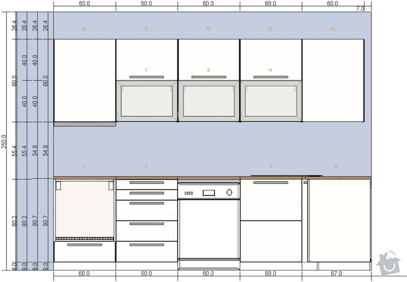 Montáž kuchyně IKEA: kuchyn-predni1