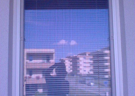 Žaluzie (3 okna + balkon), síť proti hmyzu (2 okna)