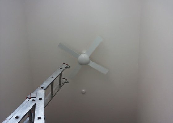 Montáž stropního ventilátoru s dálk.ovládáním