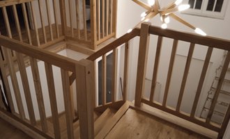 Výroba a montáž dřevěného schodiště