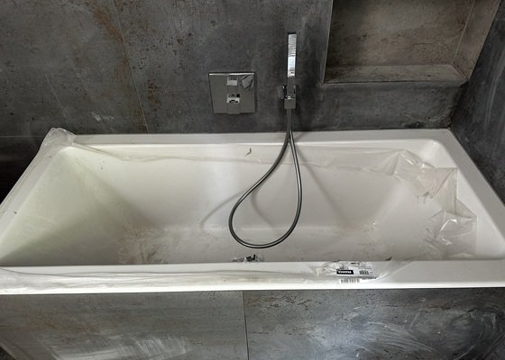 Instalace WC (geberit), sprchový kout, sprchová hlavice, termostatická baterie