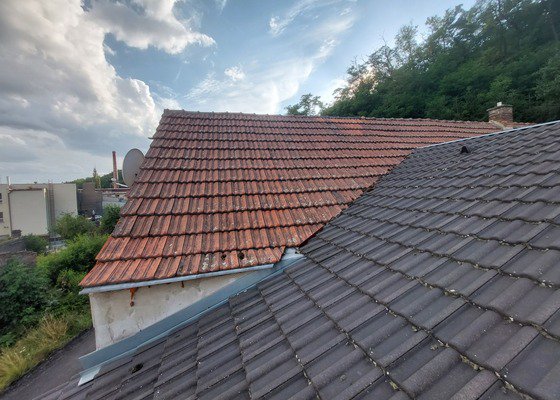 Oprava střechy - úžlabí