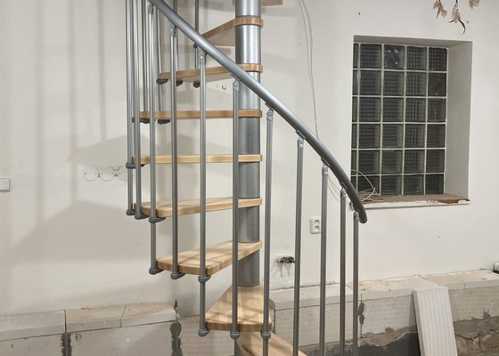 Montáž točitých modulových schodů