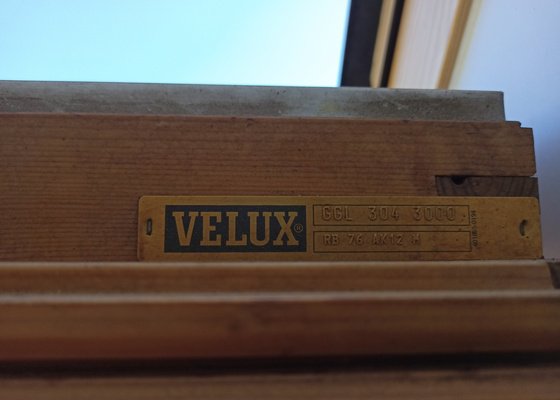 Výměna střešního okna Velux - stav před realizací