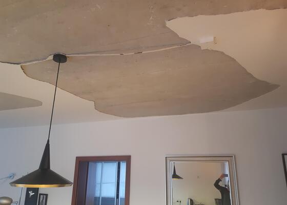 Oprava stropu + výmalba celého bytu