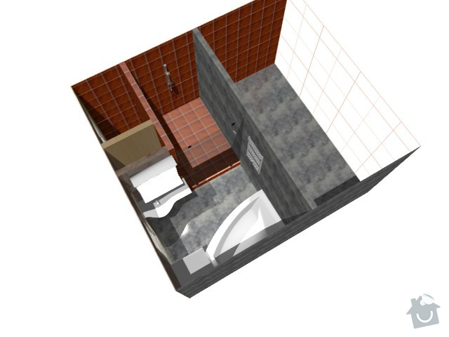 Rekonstrukce bytu: koupelna-zachod2