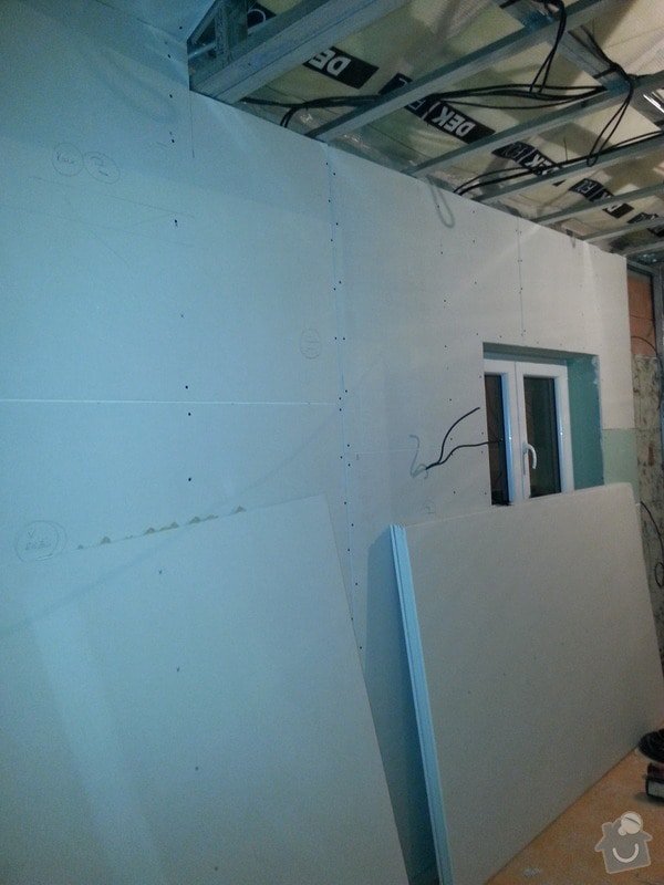 Vytvoření stěn a stropů v kuchyni a koupelně: 20131102_175927