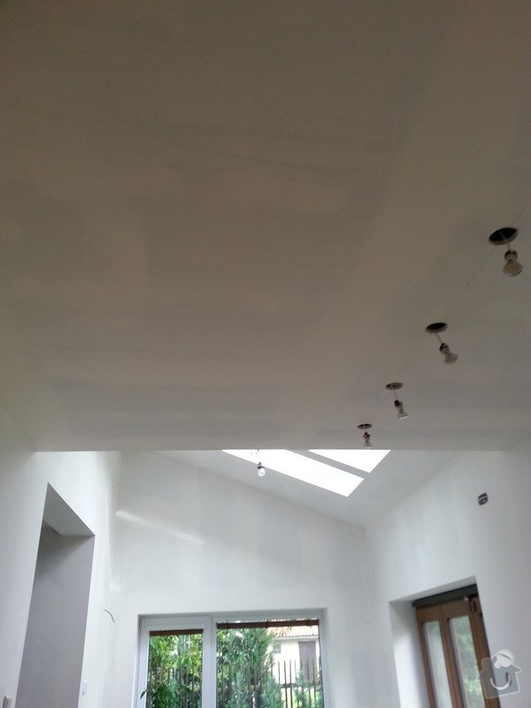Vytvoření stěn a stropů v kuchyni a koupelně: 20140605_184622